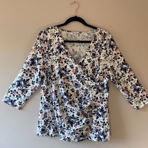 Talbots Floral Blouse